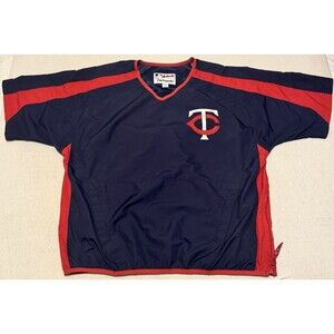 Minnesota Twins Majestic Authentic Collection Pullover Relaxed Fit Mens Large
